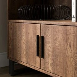 Freddie Low Bookcase, Rustic Wood Effect 13 Freddie Low Bookcase, Rustic Wood Effect -Habitat Store 30904866 alt03