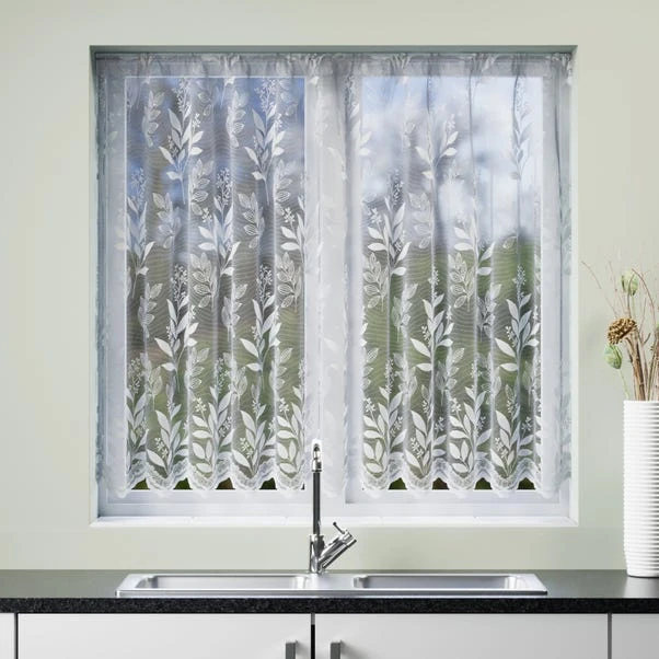 Meadow Leaf Slot Top Net Curtain 6 Meadow Leaf Slot Top Net Curtain - Image 4