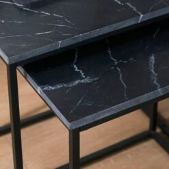 Daphne Square Nest Of 2 Tables, Real Marble -Habitat Store 30906193 alt02