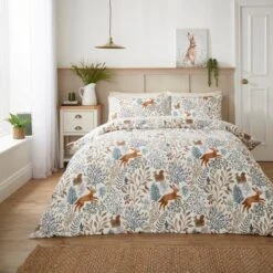 Woodland Tale Brushed Cotton Duvet Cover And Pillowcase Set -Habitat Store 30907913