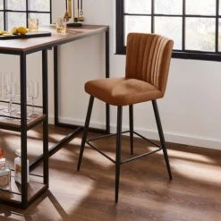 Taylor Counter Height Bar Stool, Faux Leather -Habitat Store 30908082 alt01