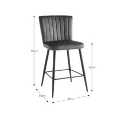 Taylor Counter Height Bar Stool, Faux Leather -Habitat Store 30908082 alt09