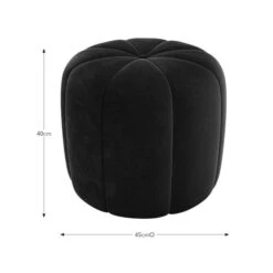 Pumpkin Velvet Footstool -Habitat Store 30909071 alt09
