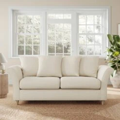 Dixie 3 Seater Sofa, Soft Texture Fabric -Habitat Store 30909163