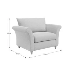 Dixie Armchair, Soft Texture Fabric -Habitat Store 30909256 alt09