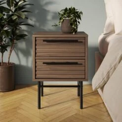 Bryant 2 Drawer Bedside Table -Habitat Store 30909274
