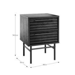 Bryant 2 Drawer Bedside Table -Habitat Store 30909275 alt09