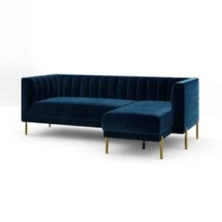 Bellamy Luxe Velvet Right Hand Corner Chaise 23 Bellamy Luxe Velvet Right Hand Corner Chaise -Habitat Store 30909295 alt04