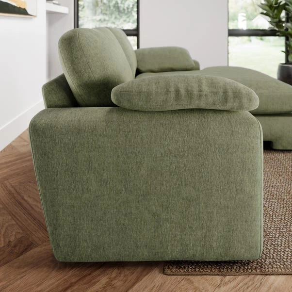 Magnus Vintage Soft Chenille Corner Chaise Sofa 17 Magnus Vintage Soft Chenille Corner Chaise Sofa - Image 15