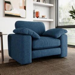 Magnus Vintage Soft Chenille Snuggle Sofa -Habitat Store 30909925
