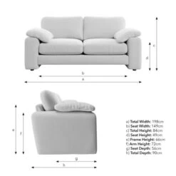 Magnus Soft Textured Chenille 2 Seater Sofa -Habitat Store 30909966 alt09