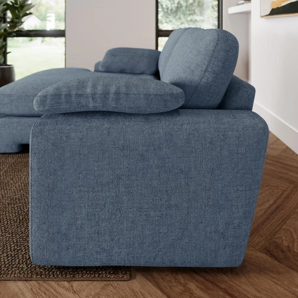 Magnus Soft Textured Chenille Corner Chaise Sofa 13 Magnus Soft Textured Chenille Corner Chaise Sofa - Image 11
