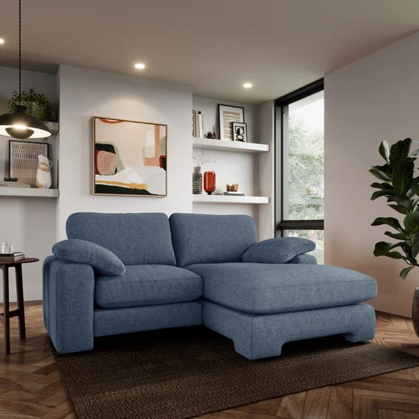 Magnus Soft Textured Chenille Corner Chaise Sofa 3 Magnus Soft Textured Chenille Corner Chaise Sofa