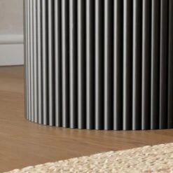 Amari Fluted Wooden Storage Footstool With Caramel Velvet Top -Habitat Store 30910801 alt04