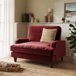 Beatrice Velvet Snuggle Sofa -Habitat Store 30910966