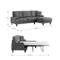 Beatrice Relaxed Faux Leather Corner Storage Sofa Bed 41 Beatrice Relaxed Faux Leather Corner Storage Sofa Bed -Habitat Store 30910982 alt09