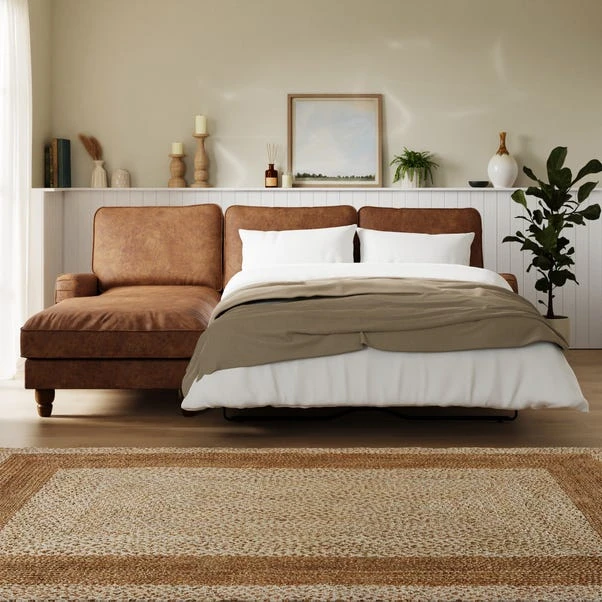 Beatrice Relaxed Faux Leather Corner Storage Sofa Bed 3 Beatrice Relaxed Faux Leather Corner Storage Sofa Bed