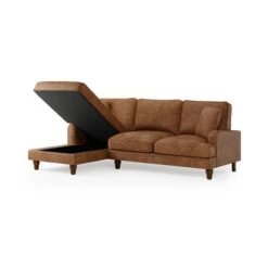 Beatrice Relaxed Faux Leather Corner Storage Sofa Bed 29 Beatrice Relaxed Faux Leather Corner Storage Sofa Bed -Habitat Store 30910983 alt07