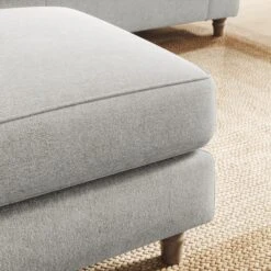 Flori Soft Chenille Footstool -Habitat Store 30911069 alt04