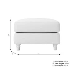 Flori Soft Chenille Footstool -Habitat Store 30911079 alt09