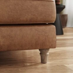 Flori Arizona Faux Leather Footstool 14 Flori Arizona Faux Leather Footstool -Habitat Store 30911099 alt03