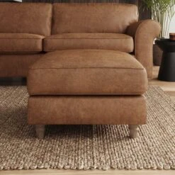 Flori Arizona Faux Leather Footstool 15 Flori Arizona Faux Leather Footstool -Habitat Store 30911099 alt04