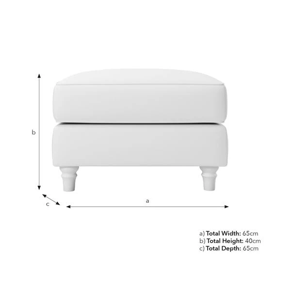 Flori Arizona Faux Leather Footstool 11 Flori Arizona Faux Leather Footstool - Image 9