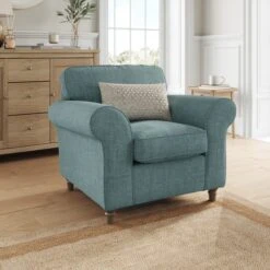 Flori Tonal Plush Chenille Armchair -Habitat Store 30911120