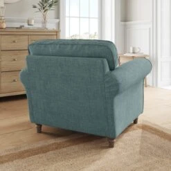 Flori Tonal Plush Chenille Armchair -Habitat Store 30911120 alt02