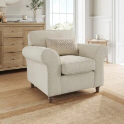 Flori Tonal Plush Chenille Armchair -Habitat Store 30911130