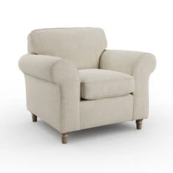 Flori Tonal Plush Chenille Armchair -Habitat Store 30911130 alt06