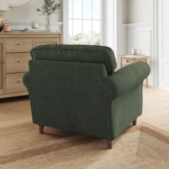 Flori Tonal Plush Chenille Armchair -Habitat Store 30911140 alt02