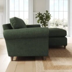 Flori Tonal Plush Chenille Corner Chaise Sofa -Habitat Store 30911144 alt01