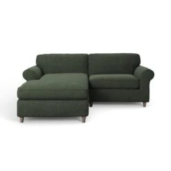 Flori Tonal Plush Chenille Corner Chaise Sofa -Habitat Store 30911145 alt05