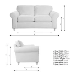 Flori Chunky Chenille 2 Seater Sofa -Habitat Store 30911161 alt09