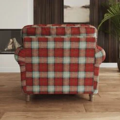 Flori Woven Check Fabric Orkney Armchair -Habitat Store 30911202 alt02