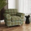 Flori Woven Check Fabric Orkney Armchair -Habitat Store 30911203