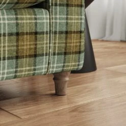 Flori Woven Check Fabric Orkney Armchair -Habitat Store 30911203 alt03