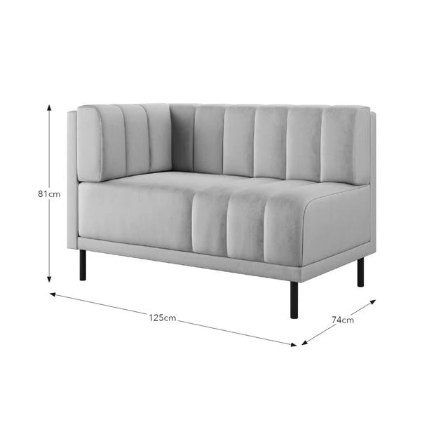 Amali Corner Dining Bench, Vintage Velvet 9 Amali Corner Dining Bench, Vintage Velvet - Image 7