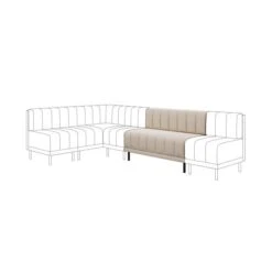 Amali Long Dining Bench, Vintage Velvet -Habitat Store 30912443