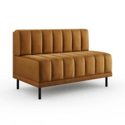 Amali Long Dining Bench, Matte Plush Velvet -Habitat Store 30912452 alt05