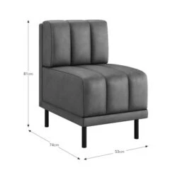 Amali Small Dining Bench, Faux Leather -Habitat Store 30912466 alt09