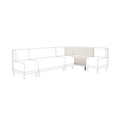Mae Corner Dining Bench, Boucle -Habitat Store 30912494