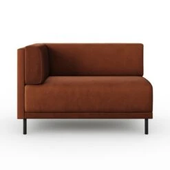 Mae Corner Dining Bench, Matte Plush Velvet -Habitat Store 30912508 alt04