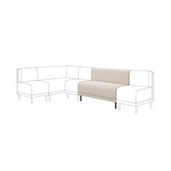 Mae Long Dining Bench, Textured Weave -Habitat Store 30912515