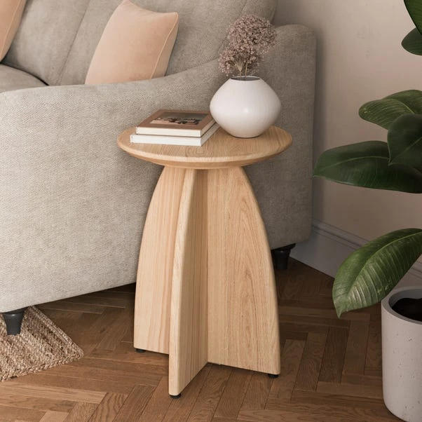 Effy Side Table, Natural Wood Effect 4 Effy Side Table, Natural Wood Effect - Image 2