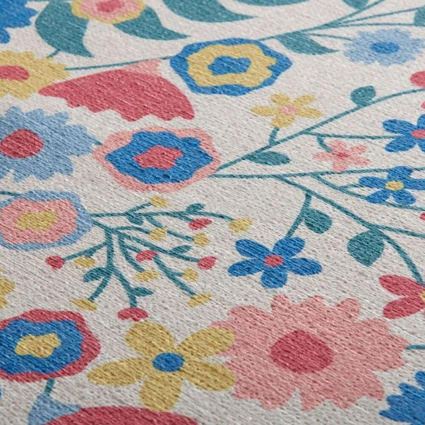 Hallie Floral Washable Runner 4 Hallie Floral Washable Runner - Image 2