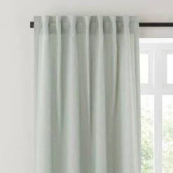 Touch Of Linen Unlined Tab Top Curtains 39 Touch Of Linen Unlined Tab Top Curtains -Habitat Store 30914030