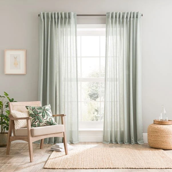 Touch Of Linen Unlined Tab Top Curtains 22 Touch Of Linen Unlined Tab Top Curtains - Image 20