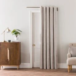 Vintage Chenille Thermal Eyelet Door Curtain 11 Vintage Chenille Thermal Eyelet Door Curtain -Habitat Store 30914372 alt01